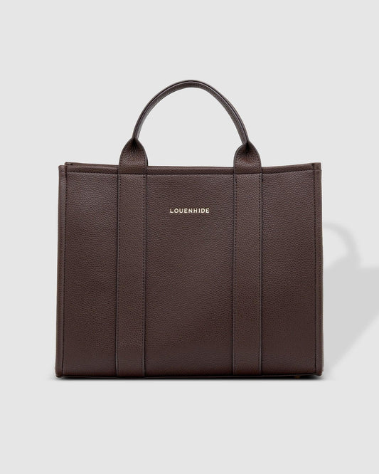 Louenhide Manhattan Tote Bag- Chocolate