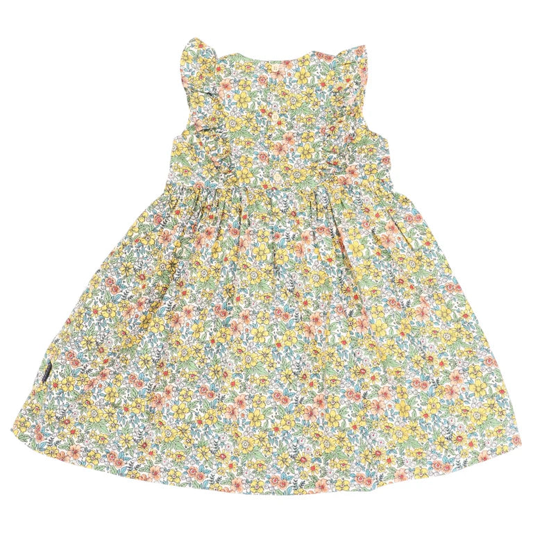 Korango Bold Floral Dress - Yellow