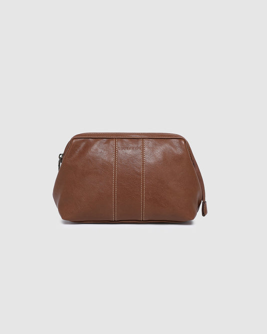 Louenhide Albie Toiletry Bag - Saddle Cognac