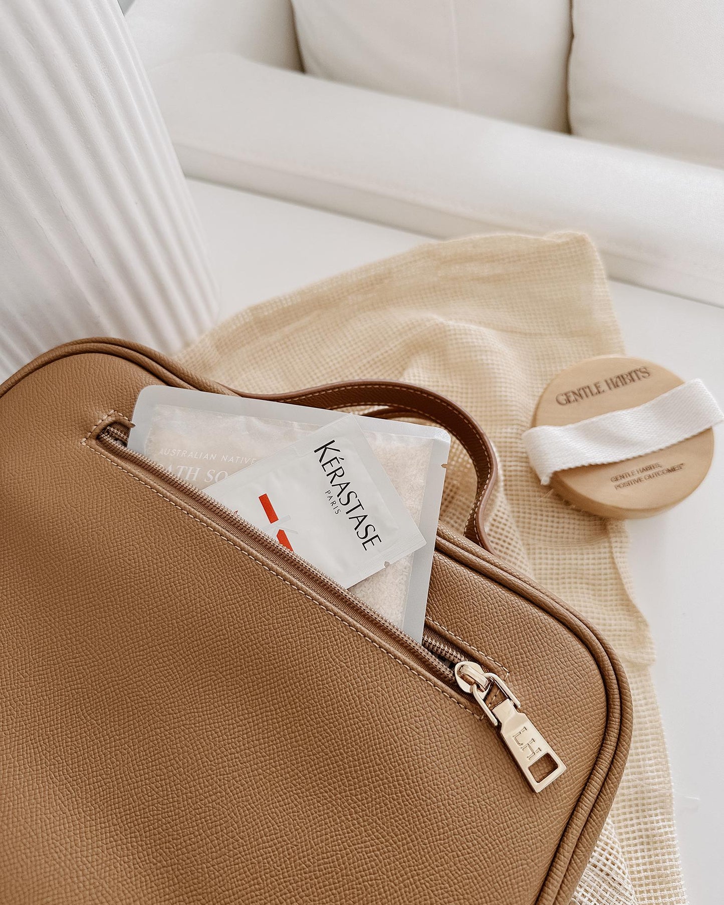 Louenhide Baby Emma Cosmetic Case | Camel