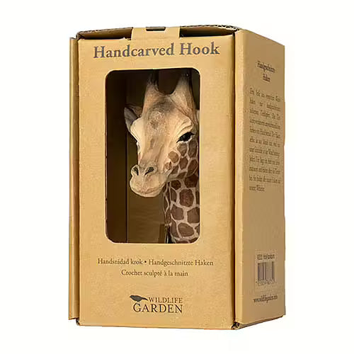 Hand-Carved Giraffe Hook