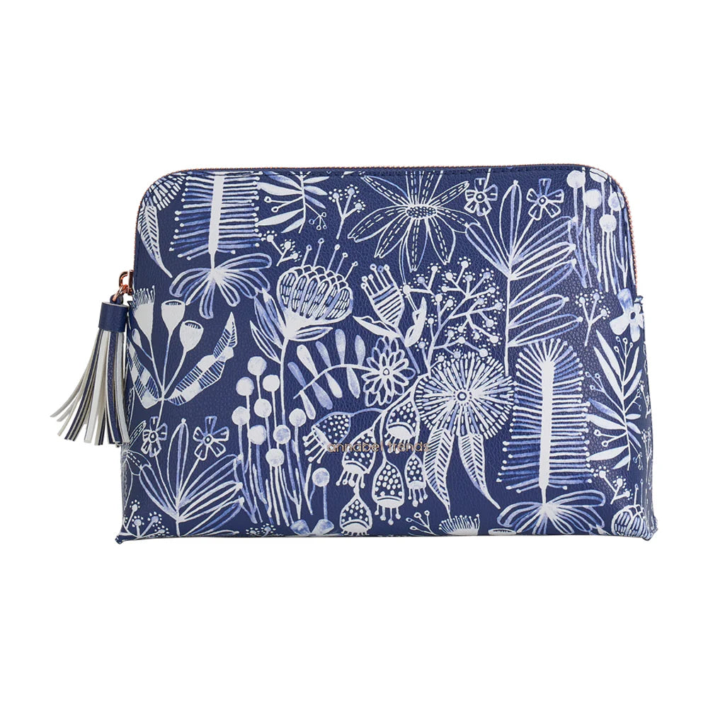 Vanity Bag | Navy Natives Print