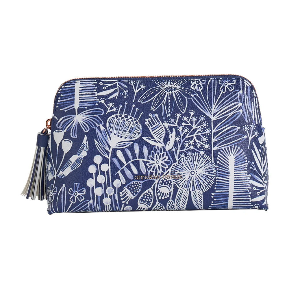 Vanity Bag | Navy Natives Print