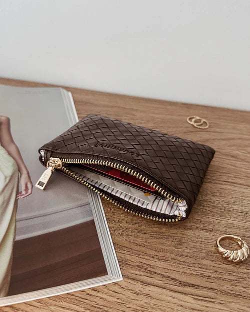 Louenhide Kuta Purse - Woven Chocolate