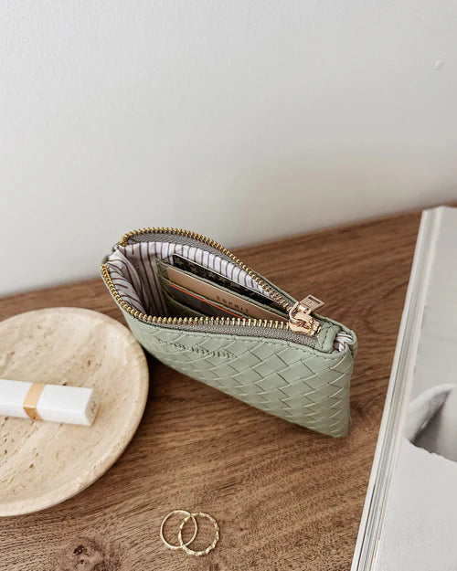 Louenhide Kuta Purse - Woven Sage Green
