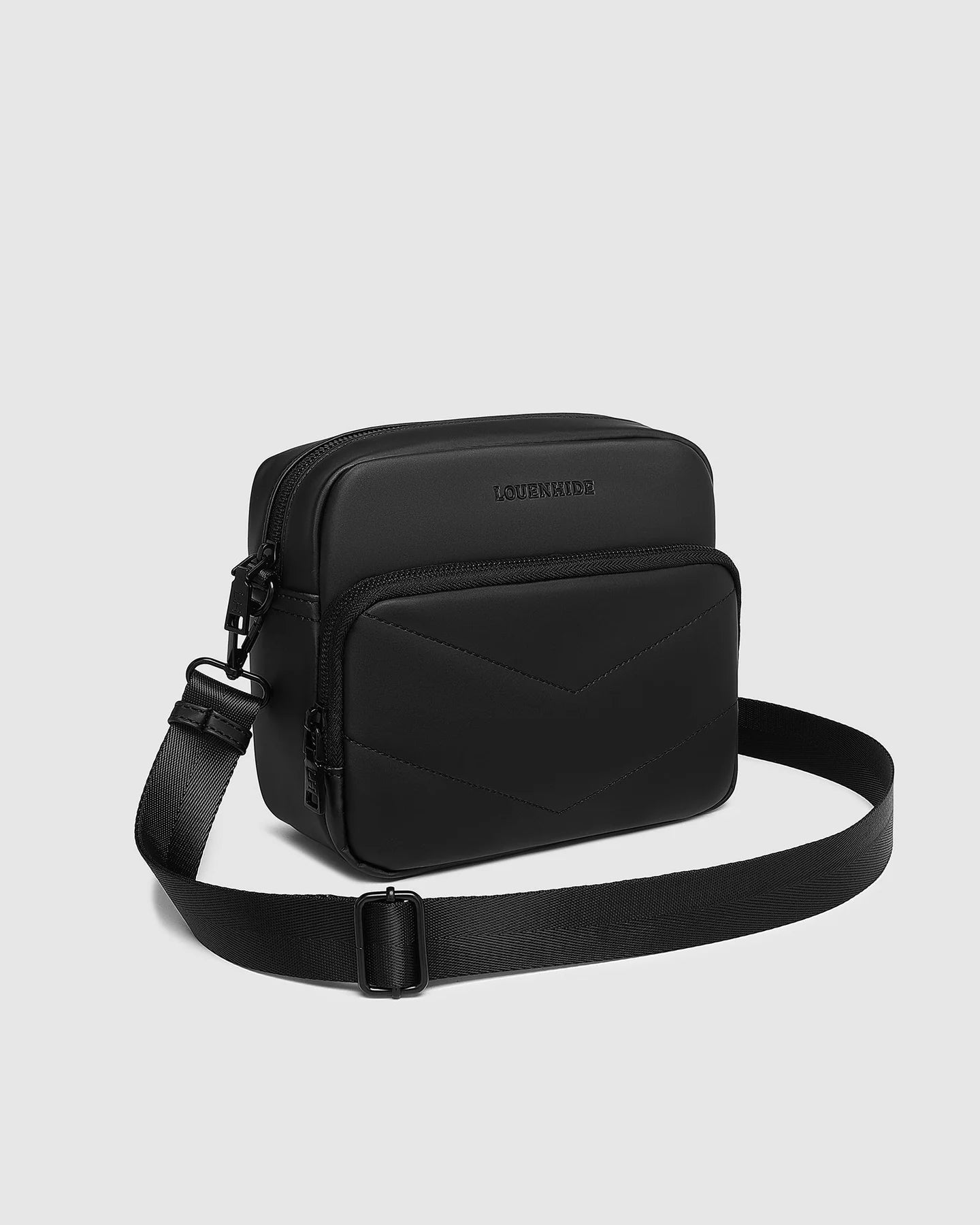 Louenhide London Camera Crossbody Bag | Black