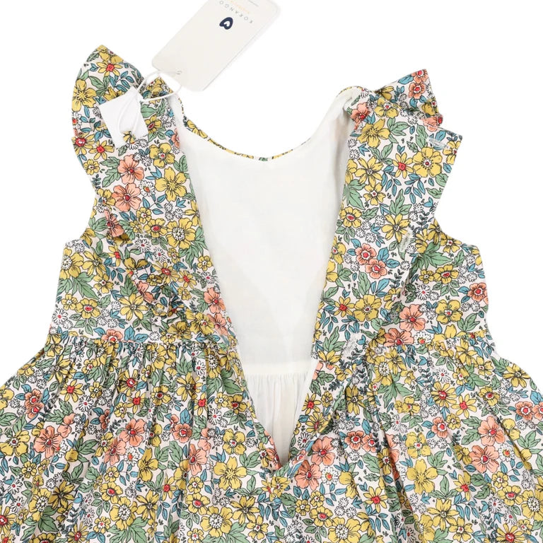 Korango Bold Floral Dress - Yellow
