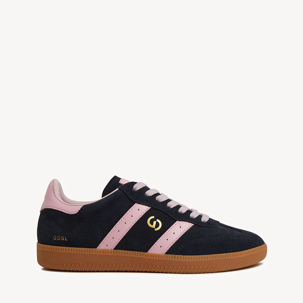 Goodsole 2001 Parallel - Navy Suede / Pink Leather