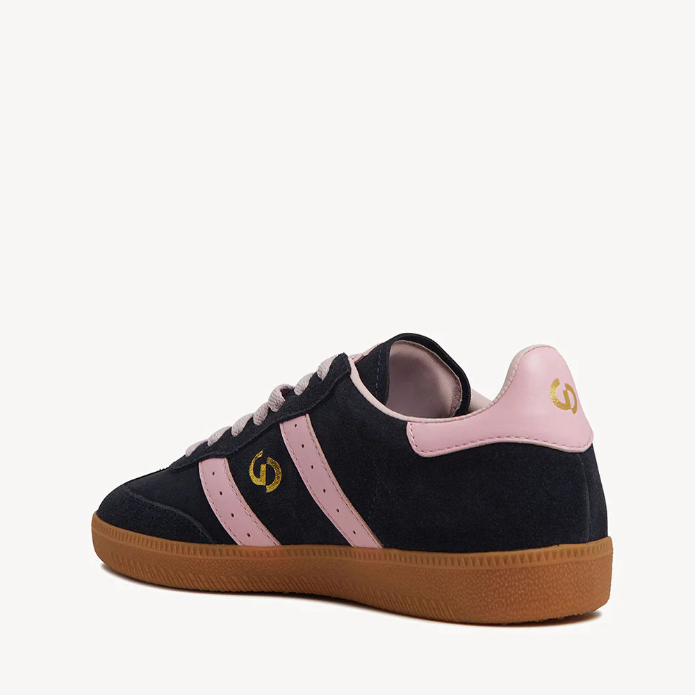 Goodsole 2001 Parallel - Navy Suede / Pink Leather