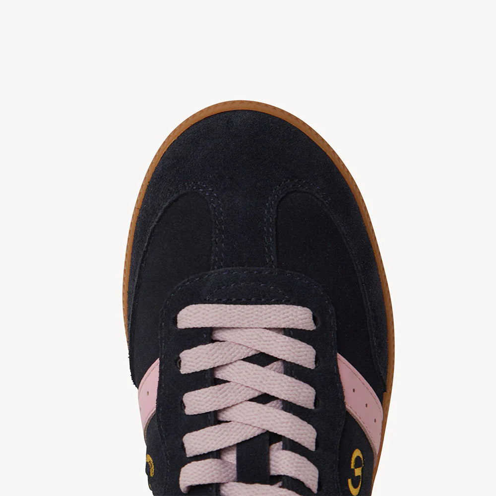 Goodsole 2001 Parallel - Navy Suede / Pink Leather