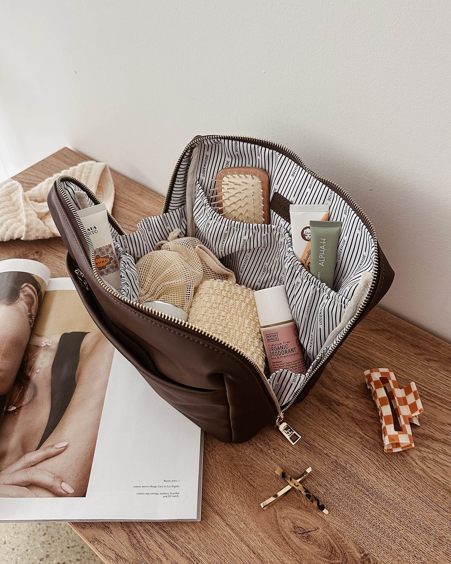 Louenhide Vanessa Cosmetic Bag | Chocolate