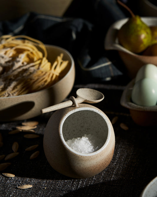 Garden To Table Salt Pig with Spoon