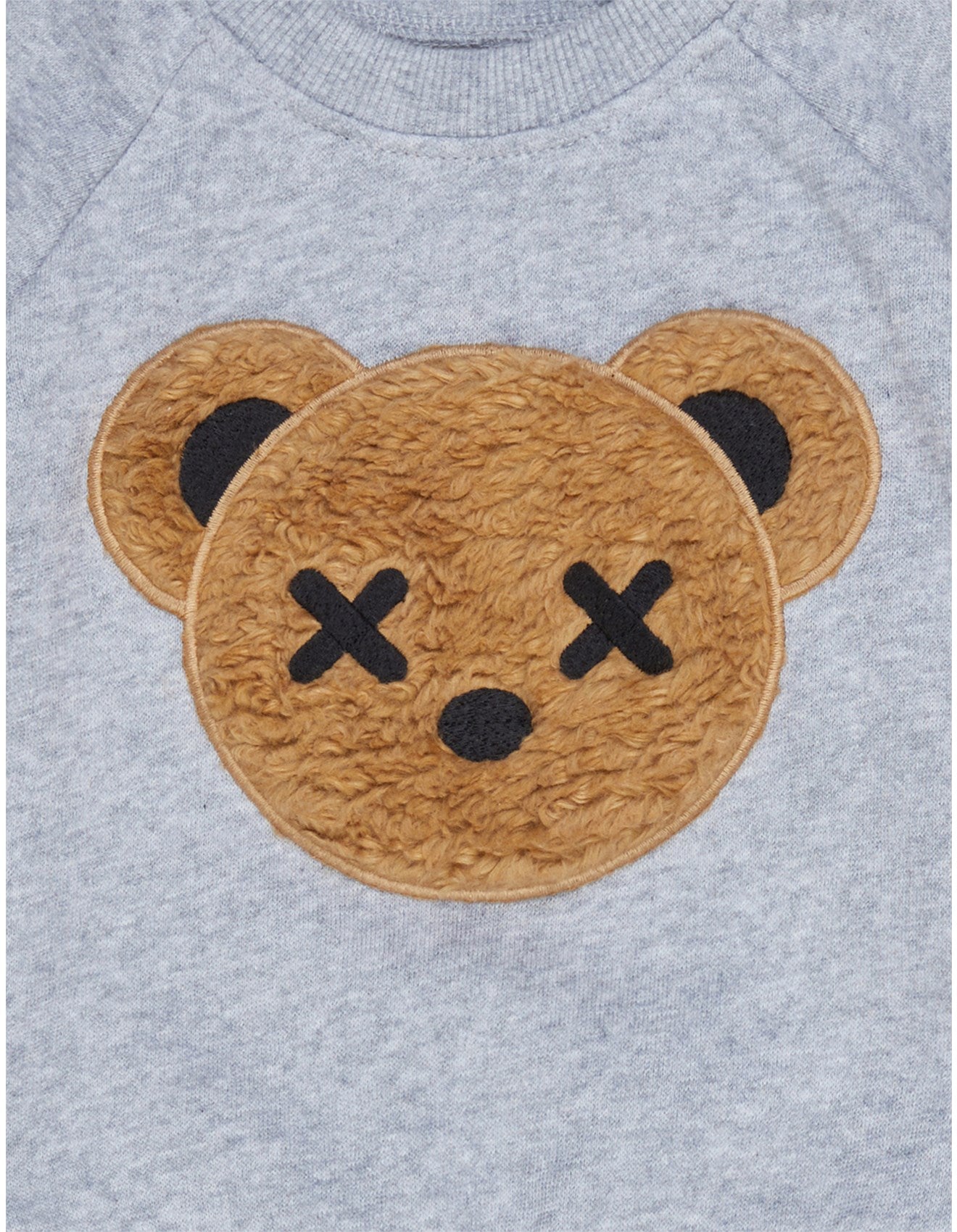 Huxbaby Huxbear Applique Sweatshirt | Grey Marle