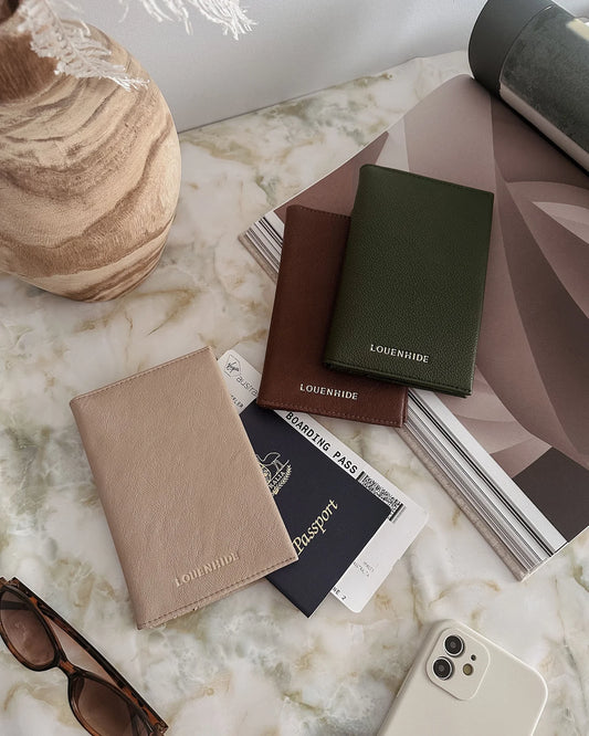 Louenhide Venice Passport Holder - Olive
