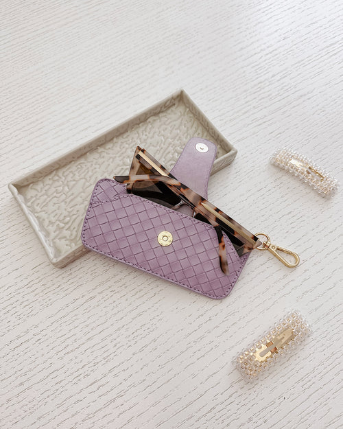 Louenhide Skittle Sunglass Case - Woven Lilac