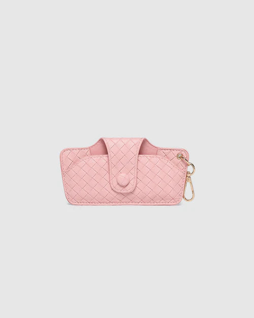 Louenhide Skittle Sunglass Case - Woven Pastel Pink
