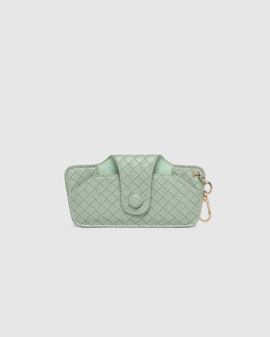 Louenhide Skittle Sunglass Case - Woven Sage Green