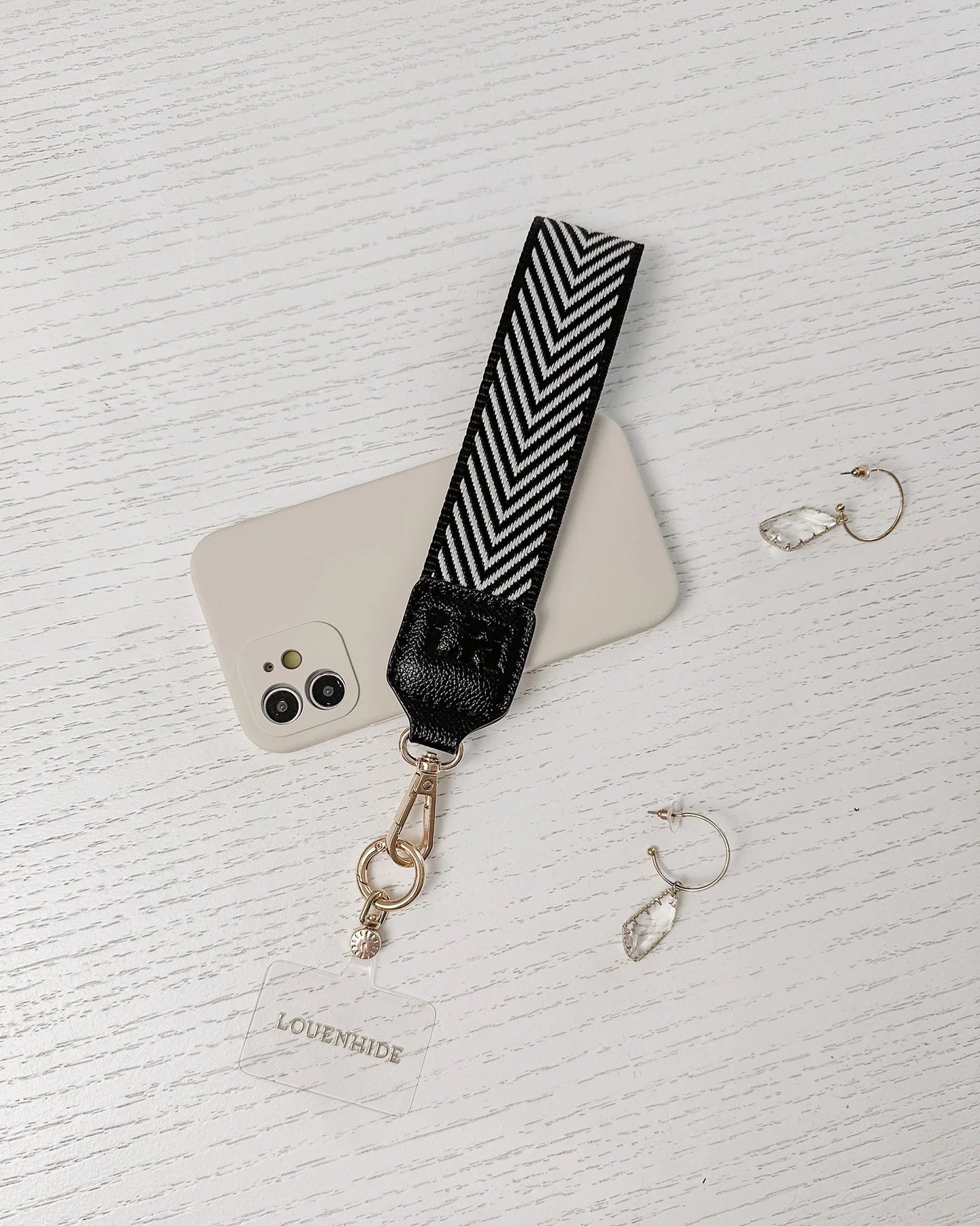 Louenhide Iris Keyring with Phone Attachment - Black