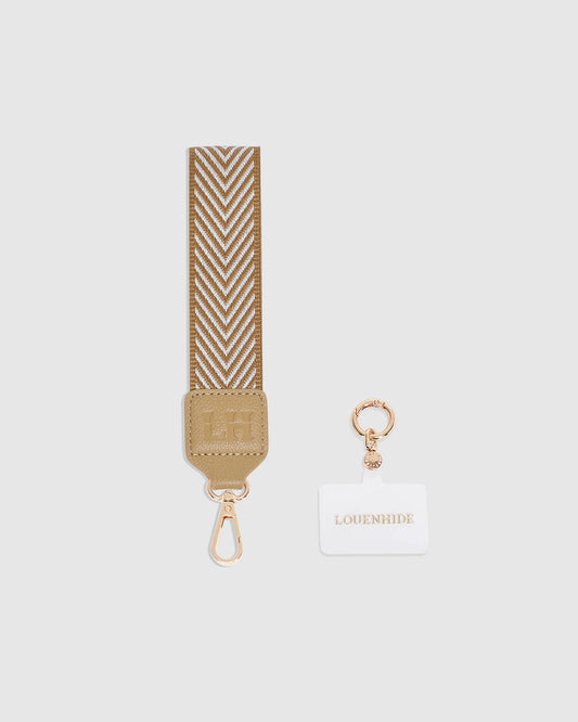 Louenhide Iris Keyring with Phone Attachment - Camel