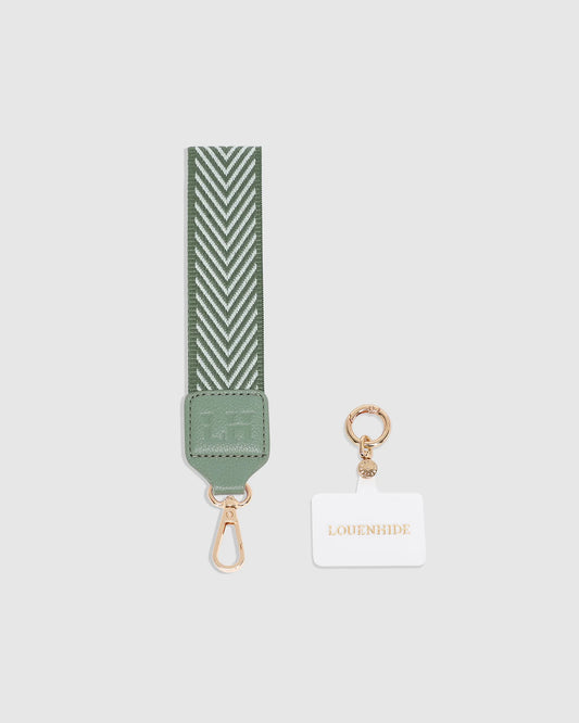 Louenhide Iris Keyring with Phone Attachment - Sage Green