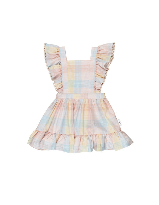 Huxbaby Rainbow Ruffle Pinafore