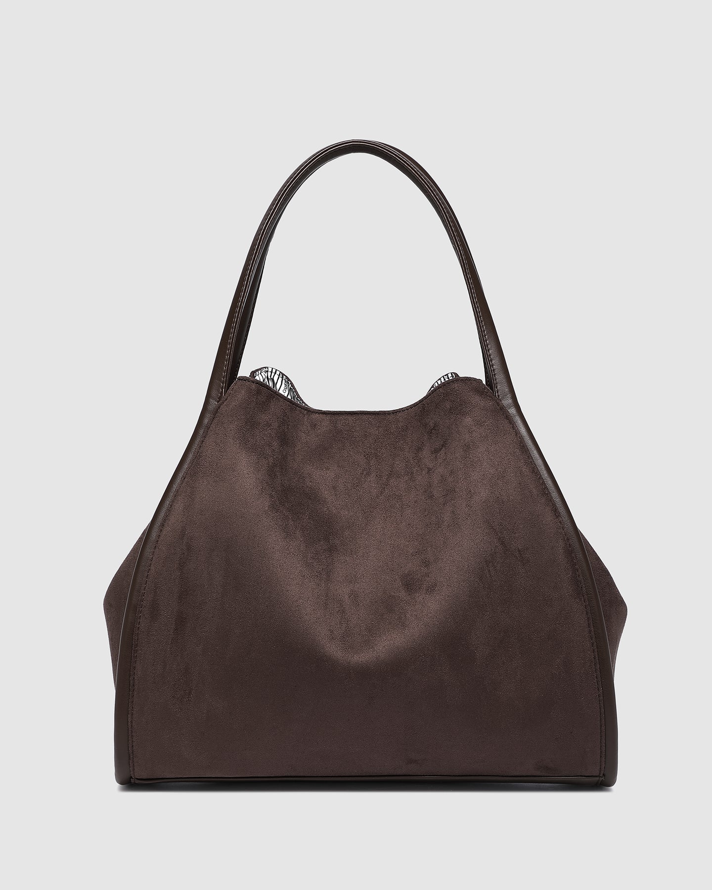 Louenhide Sutton Suedette Shoulder Bag | Chocolate