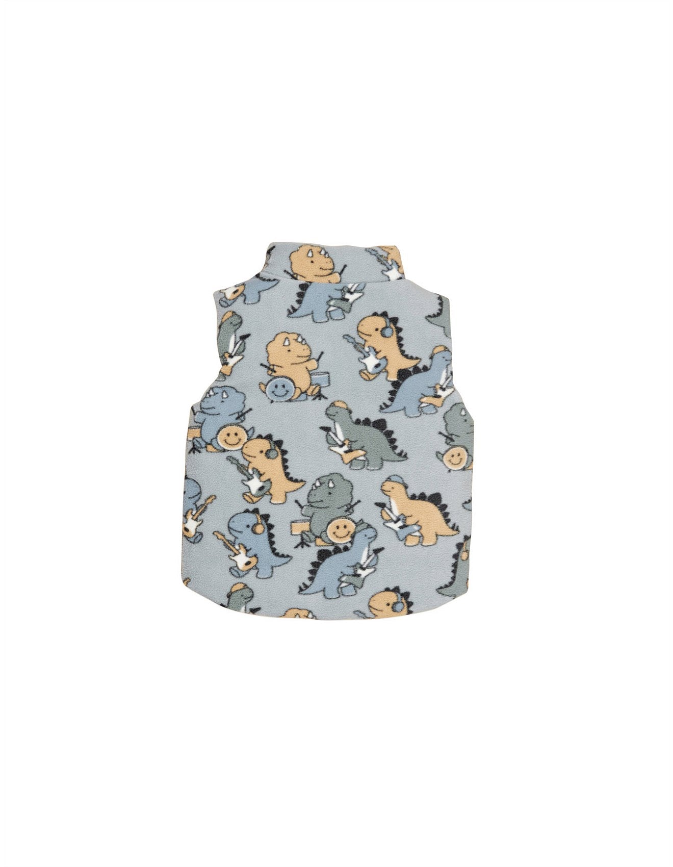Huxbaby Dino Band Reversible Fleece Vest