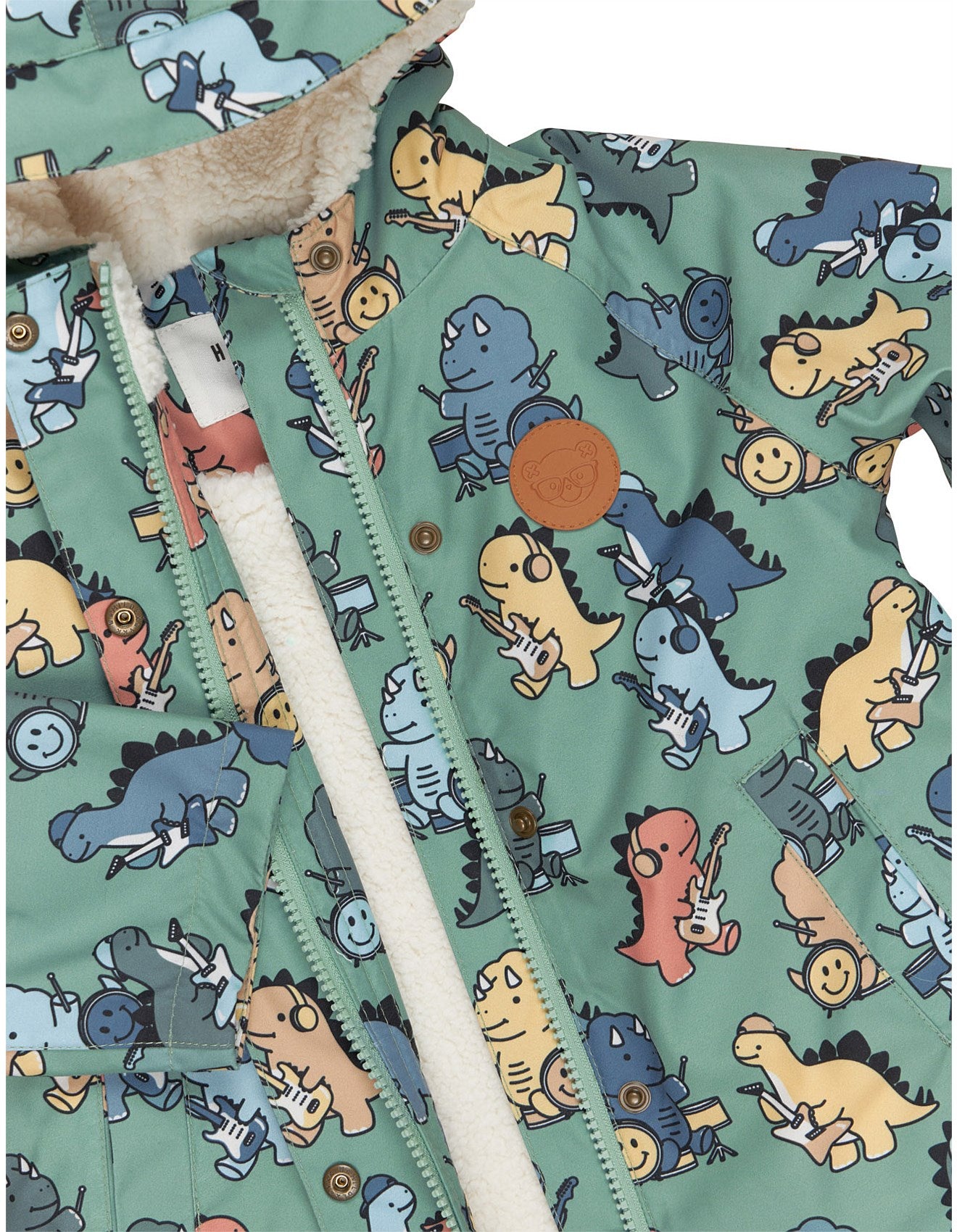 Huxbaby Dino Band Raincoat