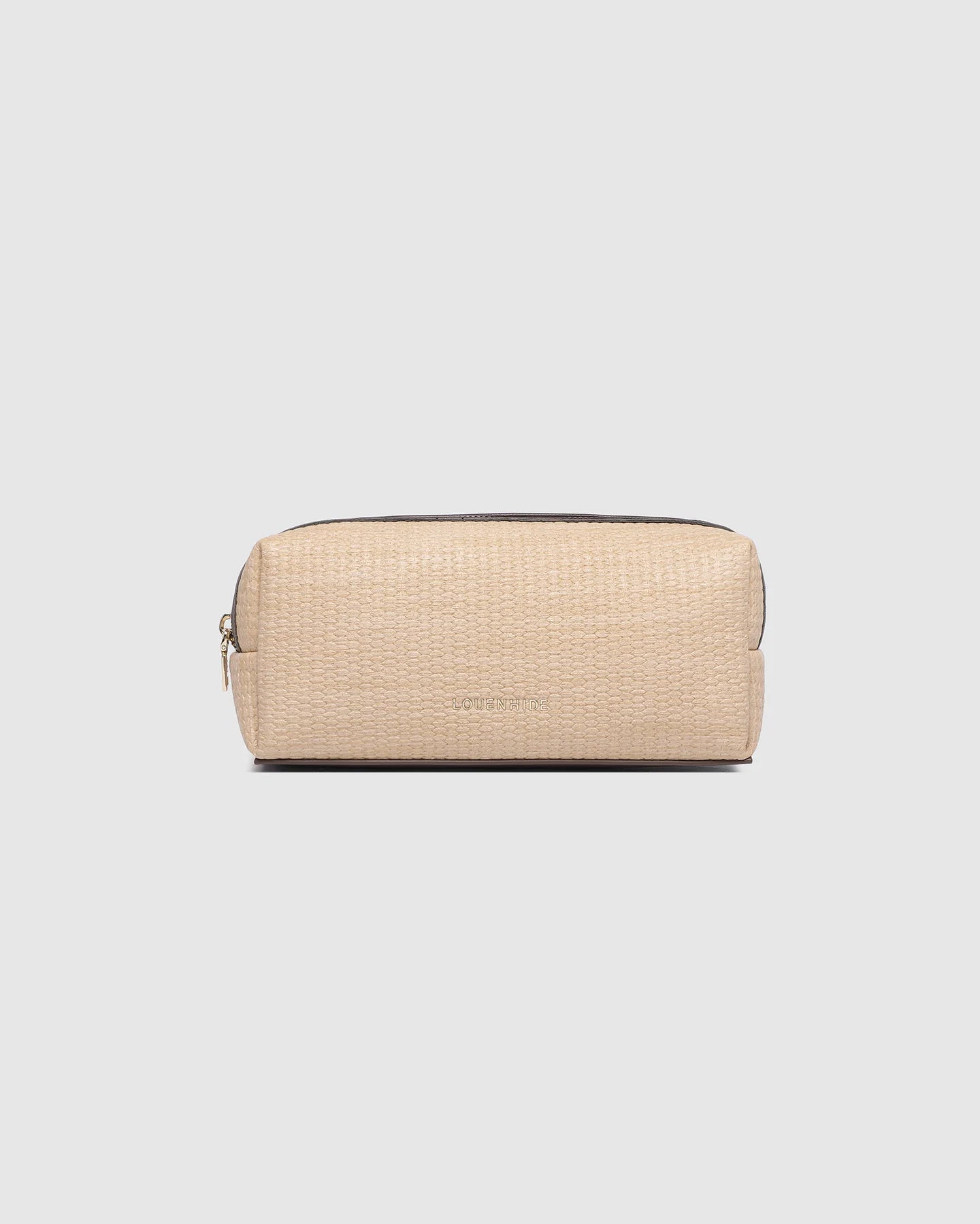 Louenhide Brianna Makeup Bag - Natural/Chocolate