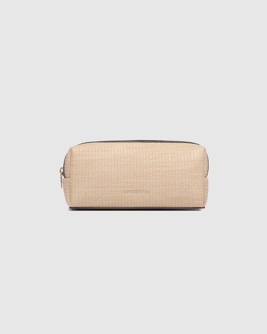 Louenhide Brianna Makeup Bag - Natural/Chocolate