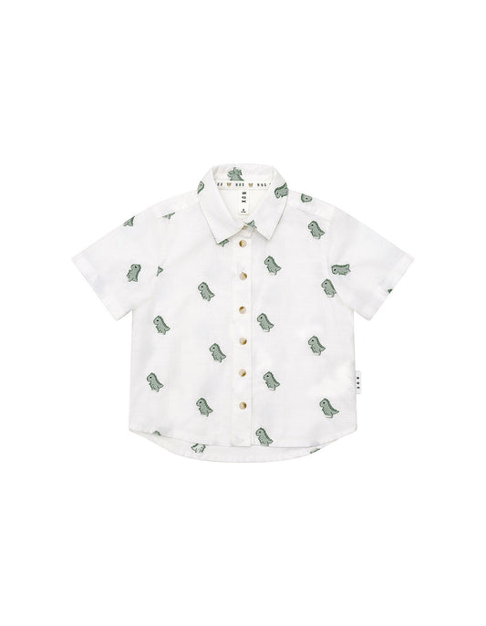 Huxbaby Dino Embroidered Shirt