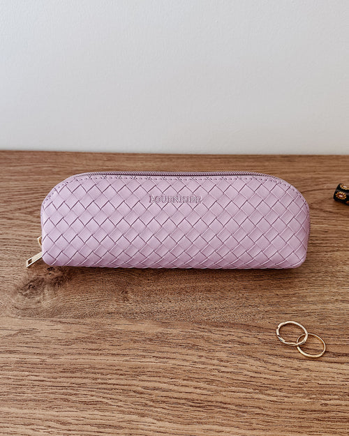 Louenhide Jayne Woven Makeup Bag - Lilac