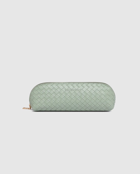 Louenhide Jayne Woven Makeup Bag - Sage Green
