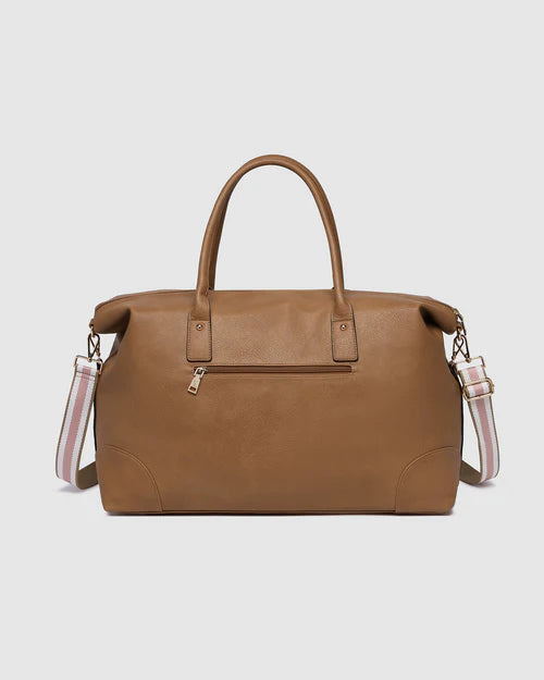 Louenhide Alexis Stripe Weekender Travel Bag | Camel Stripe