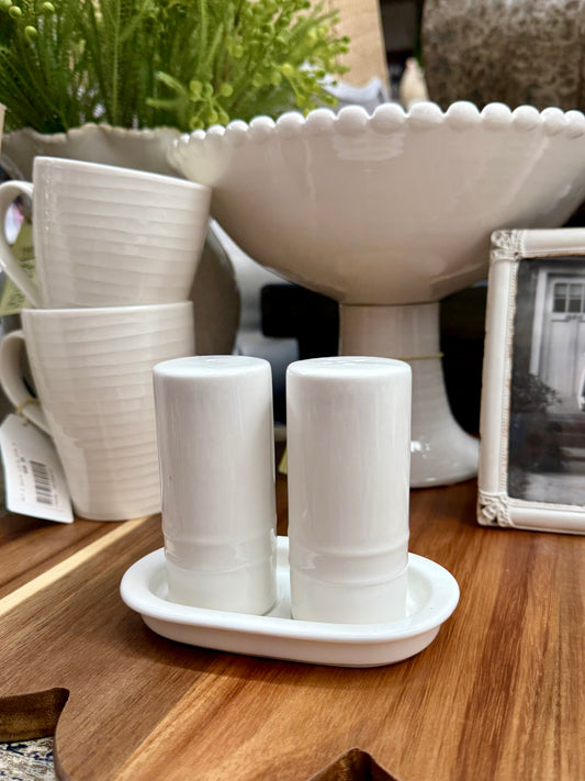 Signature Salt & Pepper Set with Tray