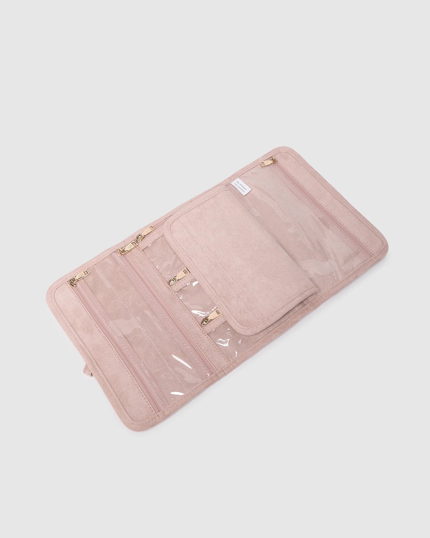 Louenhide Carla Suedette Jewellery Sleeve - Pale Pink