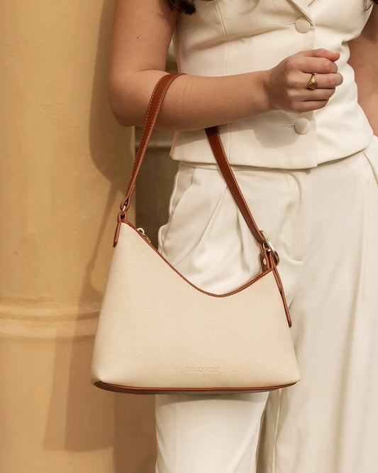 Louenhide Amelia Shoulder Bag - Canvas/Tan