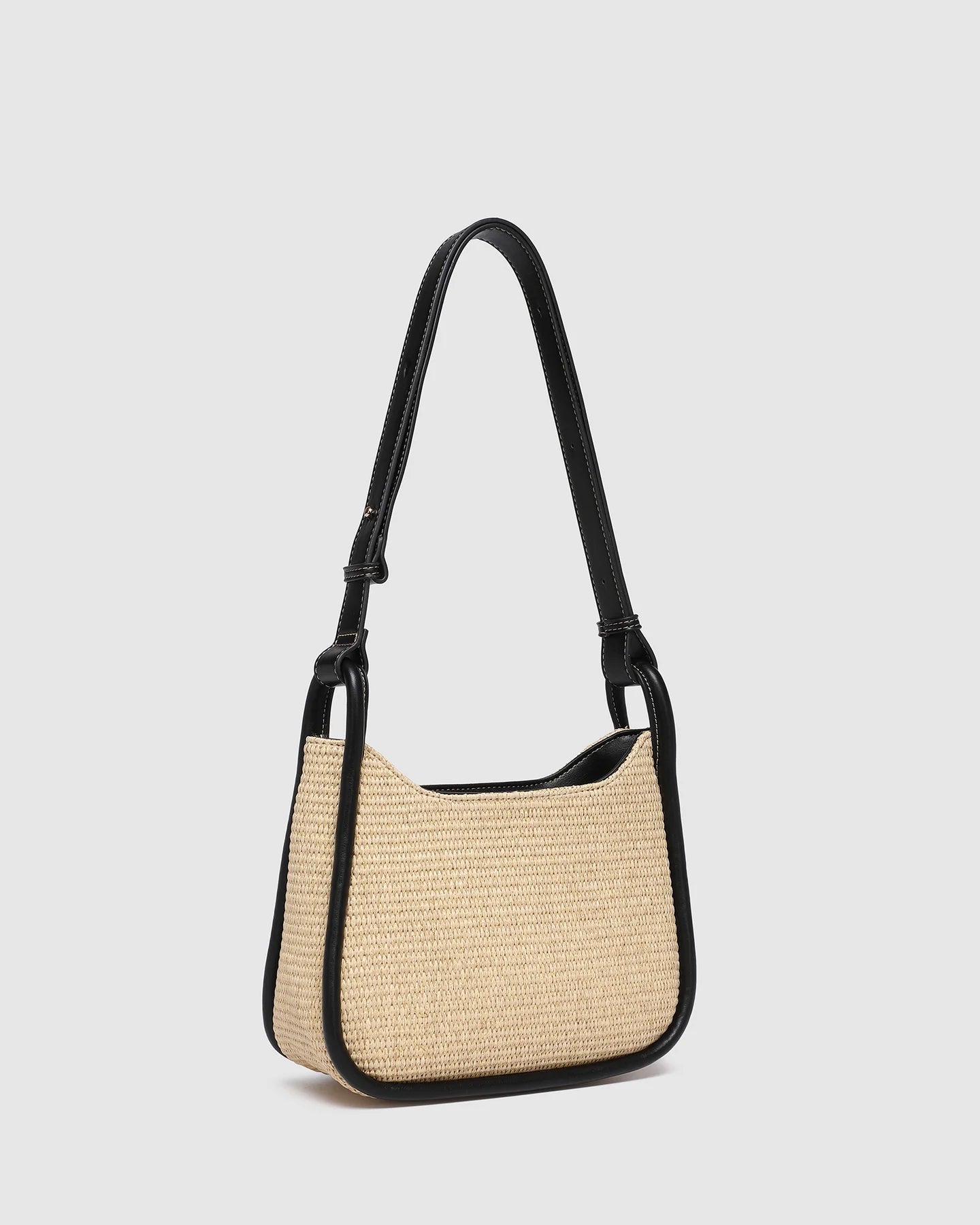 Louenhide Clare Shoulder Bag - Raffia Black