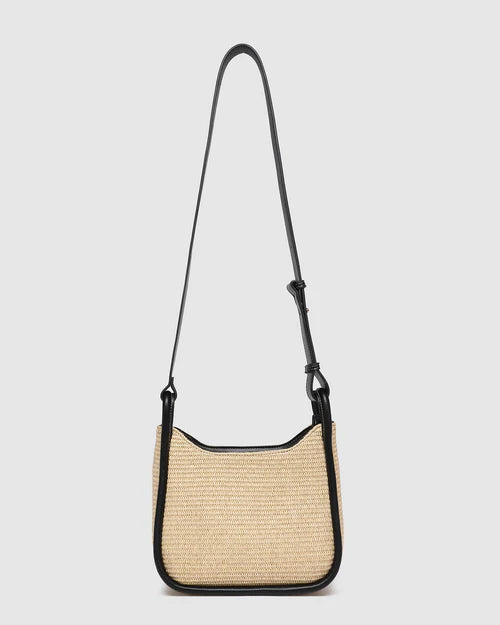 Louenhide Clare Shoulder Bag - Raffia Black