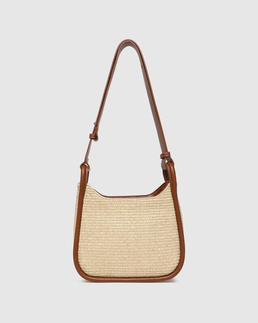 Louenhide Clare Shoulder Bag - Raffia Tan