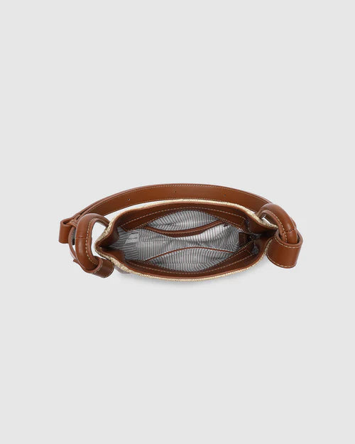 Louenhide Clare Shoulder Bag - Raffia Tan