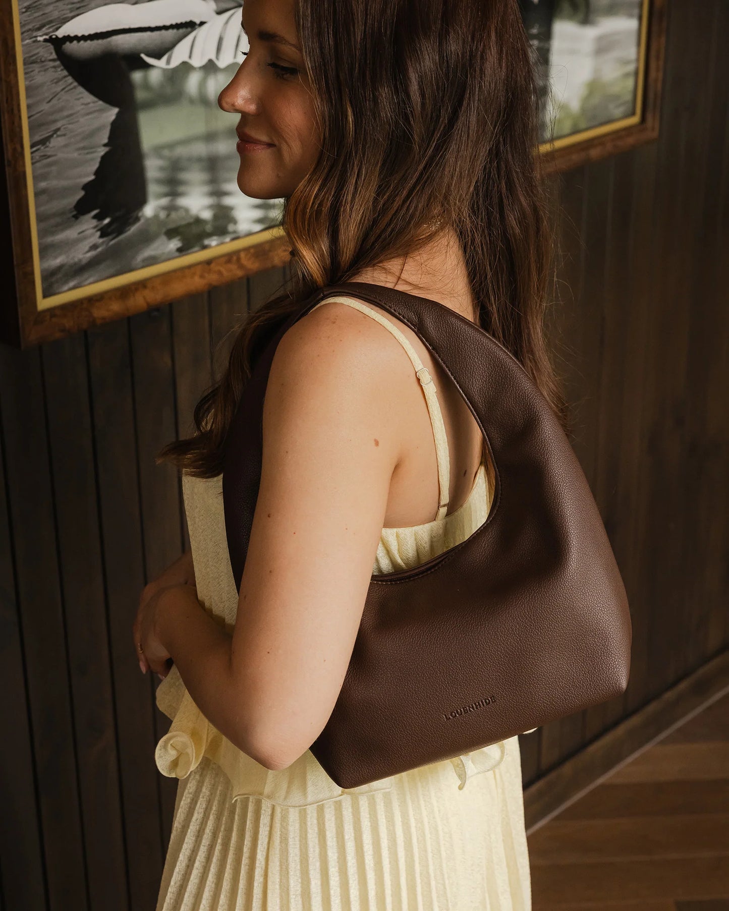Louenhide Mini Monaco Shoulder Bag - Chocolate