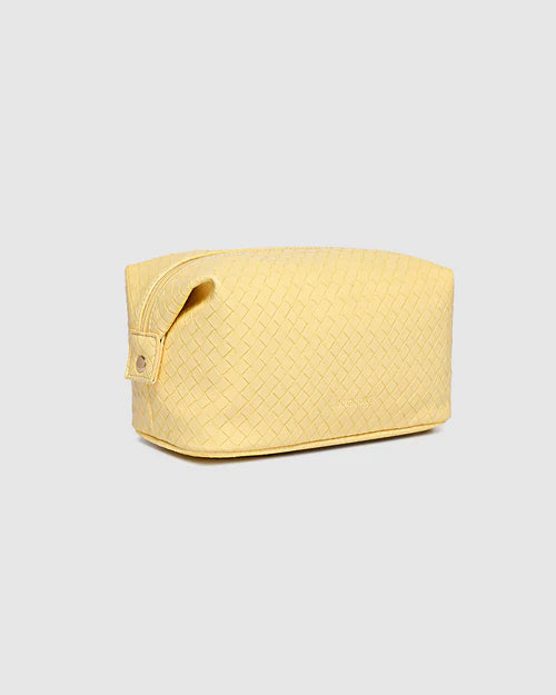 Louenhide Lucinda Woven Cosmetic Case - Butter Yellow