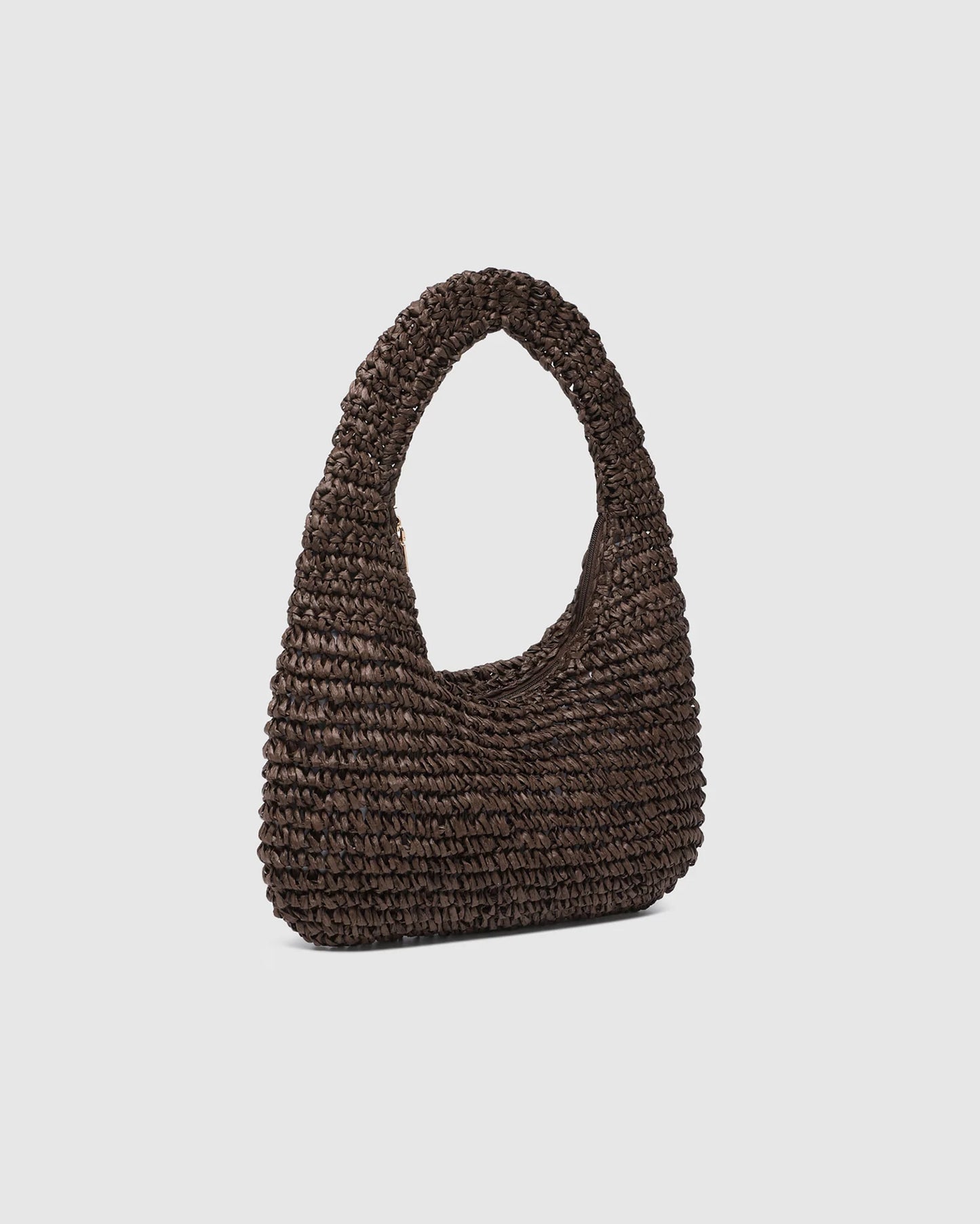 Louenhide Nellie Shoulder Bag - Raffia Chocolate