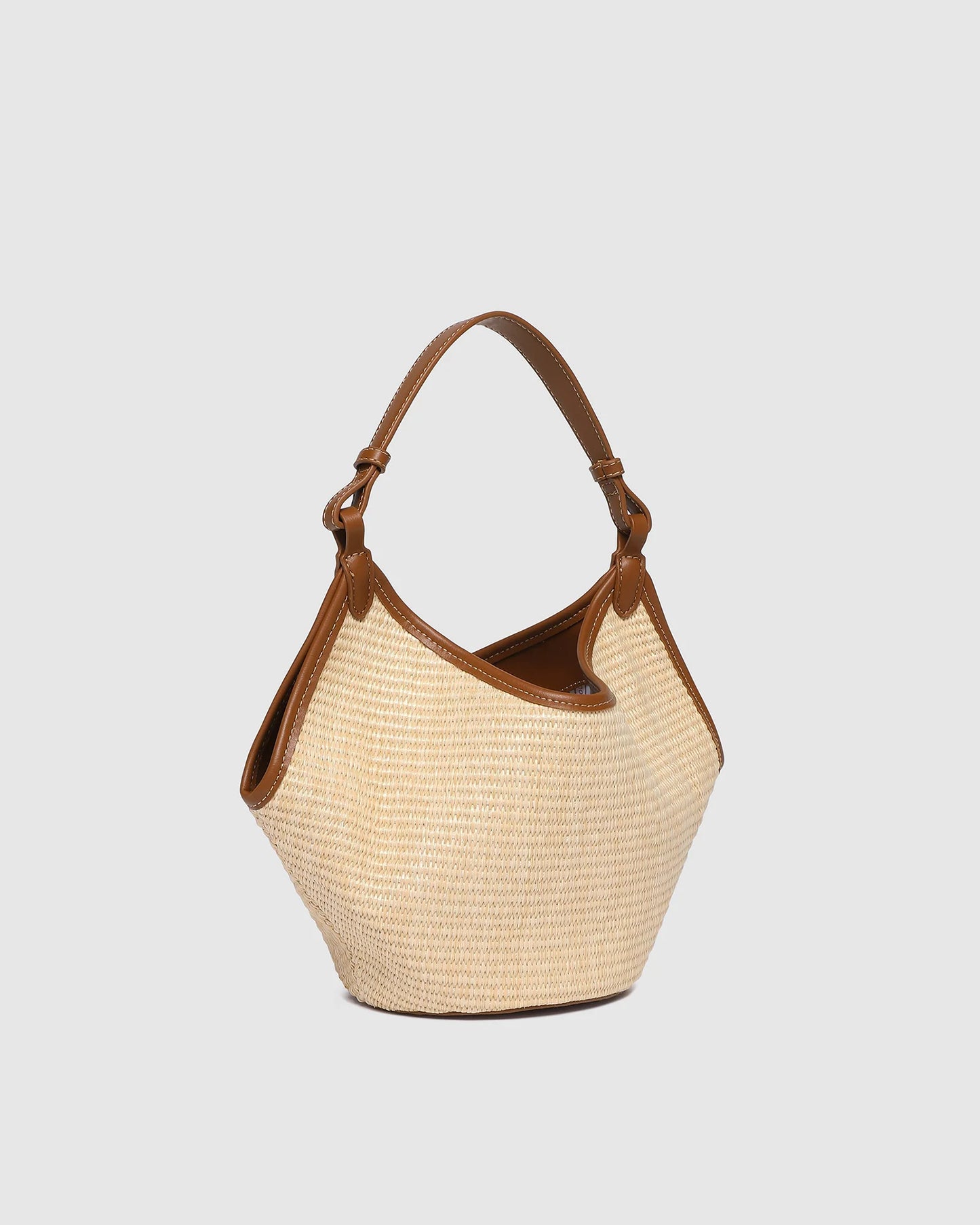 Louenhide Taya Mini Tote Bag - Raffia/ Tan