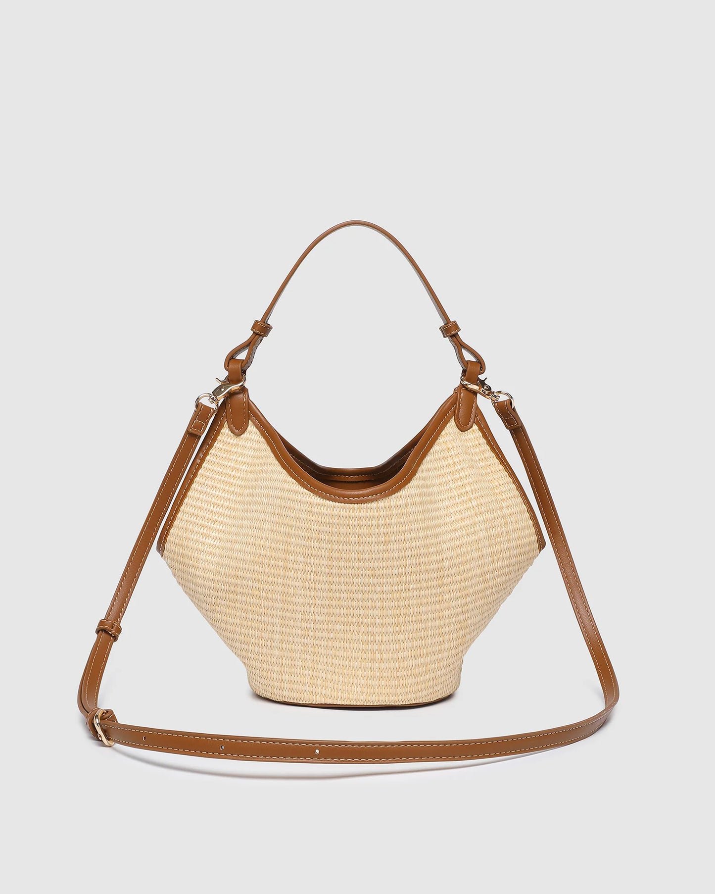 Louenhide Taya Mini Tote Bag - Raffia/ Tan