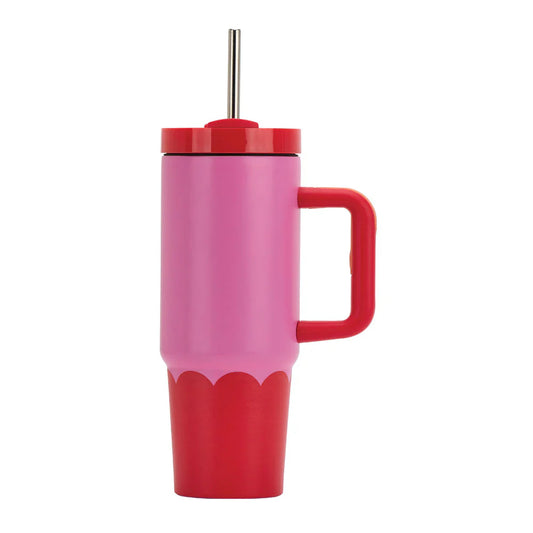 Super Sip 850mL- Stainless Steel | Pink/Red