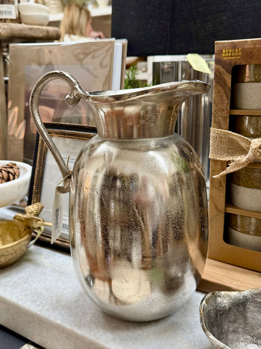 Silver Flower Jug