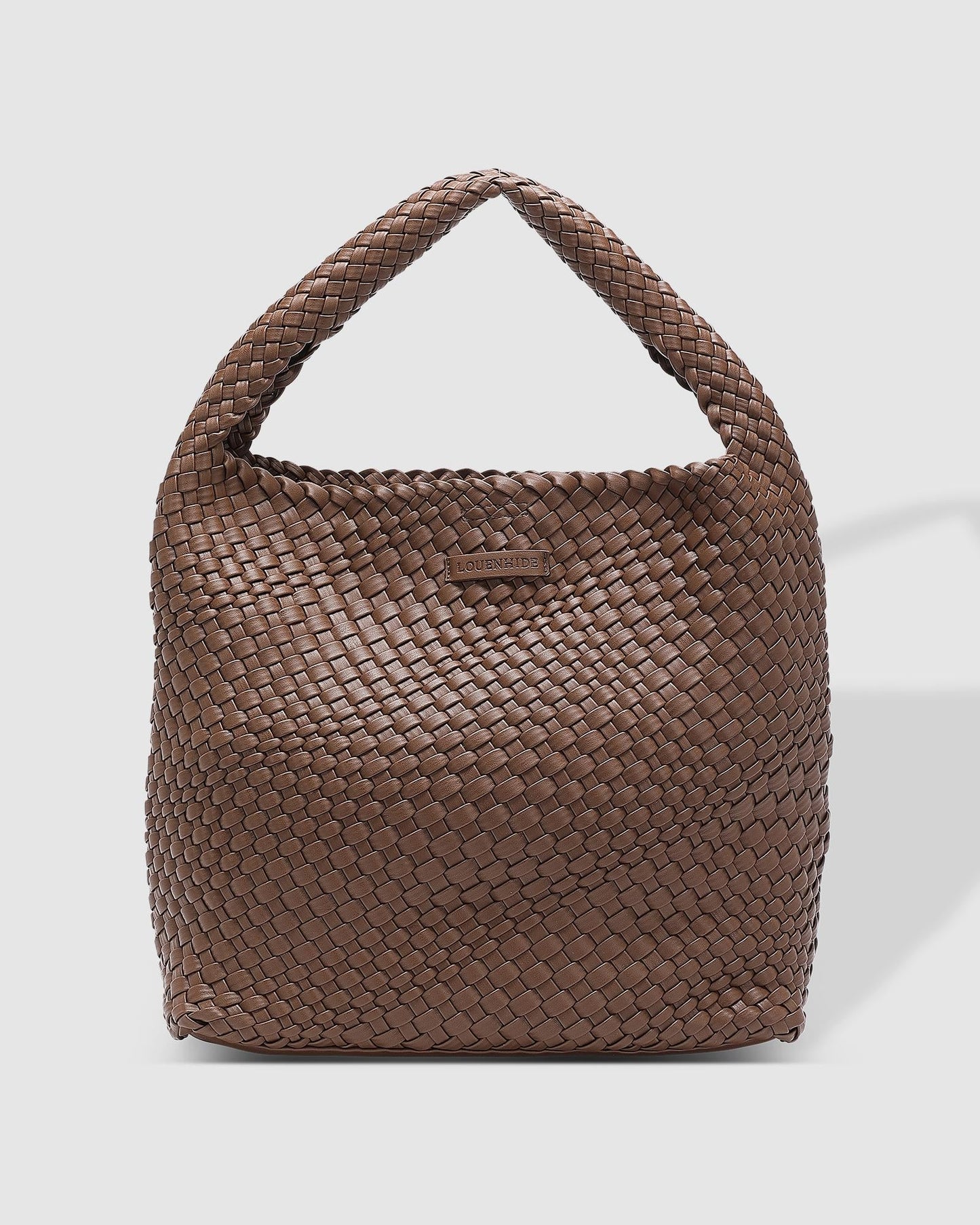 Gabby Woven Shoulder Bag | Chocolate