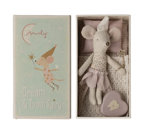 Maileg Tooth Fairy Mouse Little Sister in box
